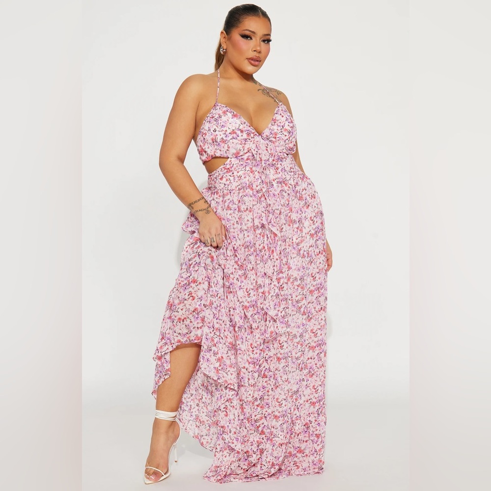 NWT Fashion Nova Floral Maxi Dress - Picture 4 of 8
